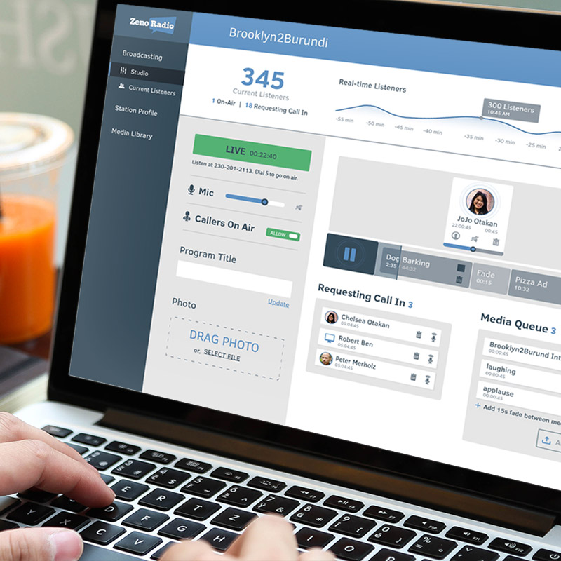 ZenoLive Dashboard