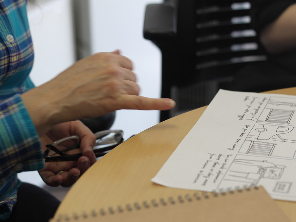 Service scenario storyboard
