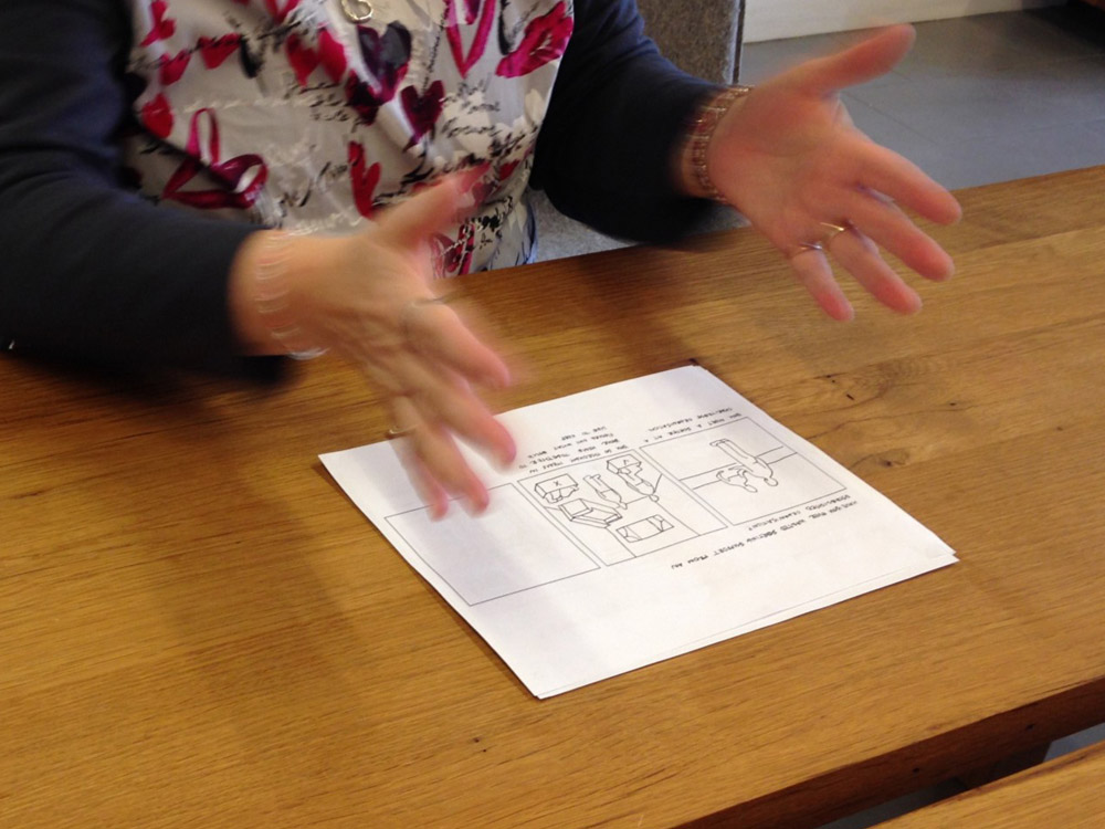 Service scenario storyboard